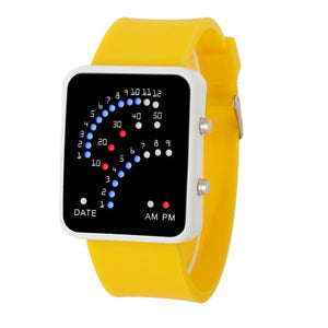 Futuristic Unisex Waterproof LED Sport Wristwatch